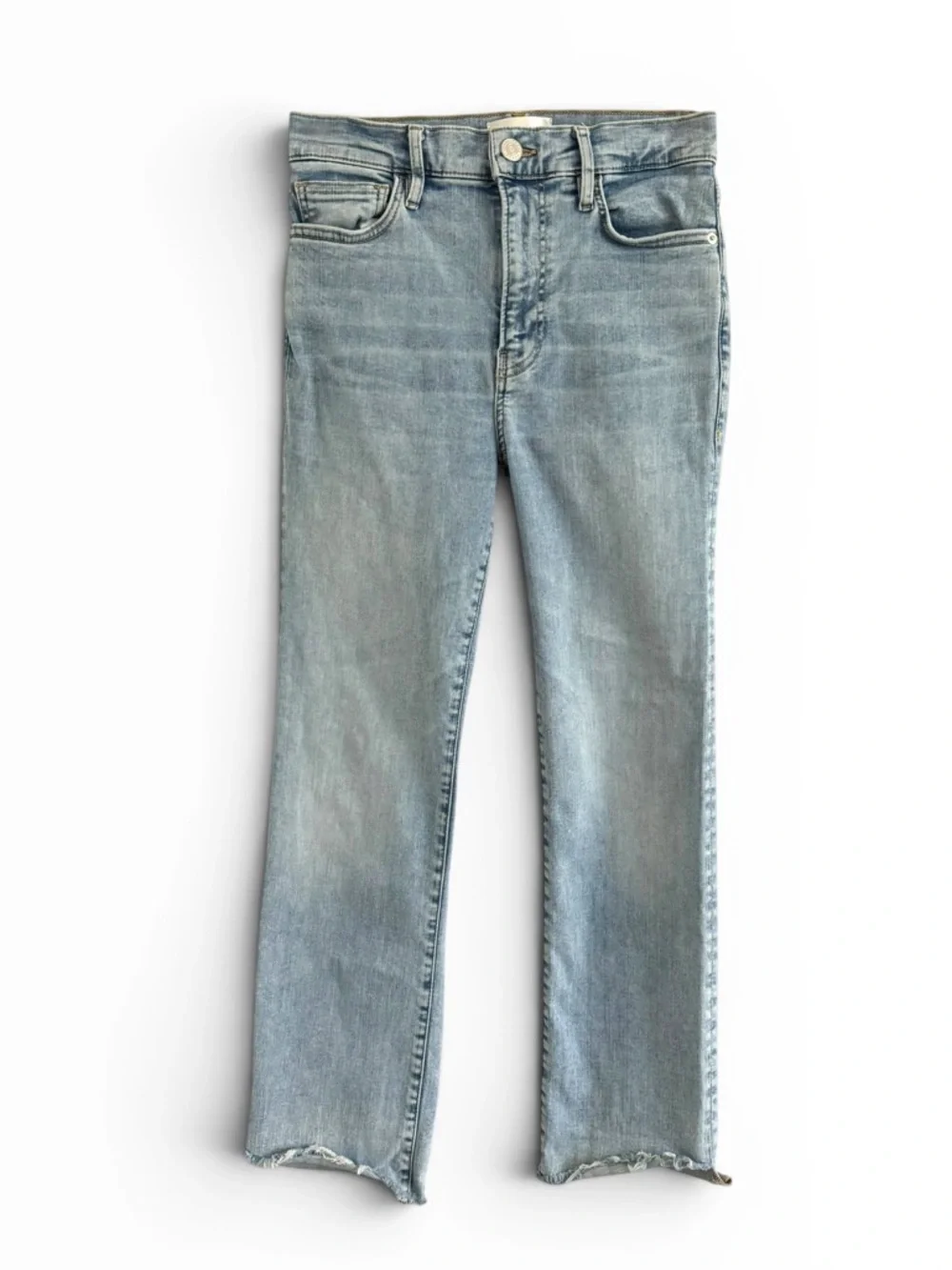 FRAME DENIM LE HIGH STRAIGHT COLORADO RAW AFTER DESIGNER DENIM JEANS SZ 27 - Picture 5 of 8